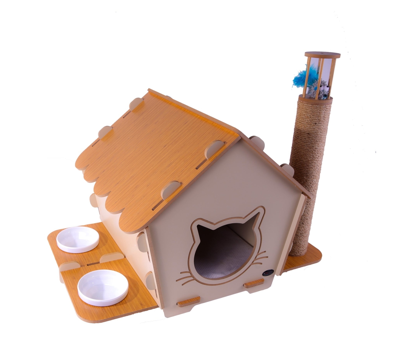 Maisonnette pour chat - 3 en 1