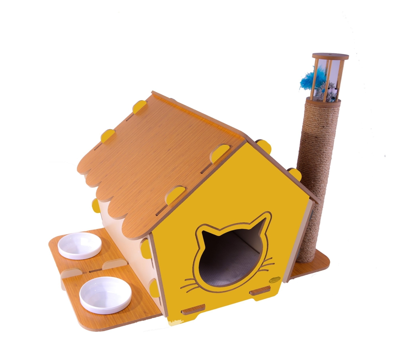 Maisonnette pour chat - 3 en 1