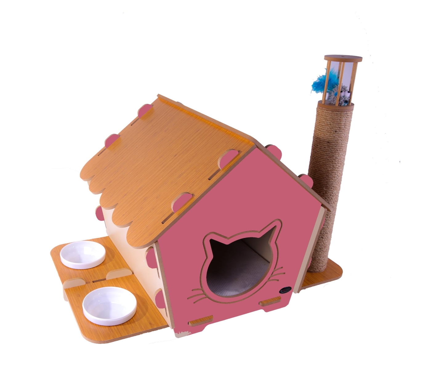 Maisonnette pour chat - 3 en 1