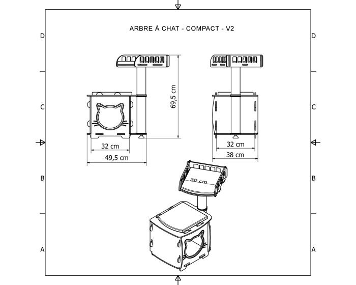 Arbre à chat - Compact - V2