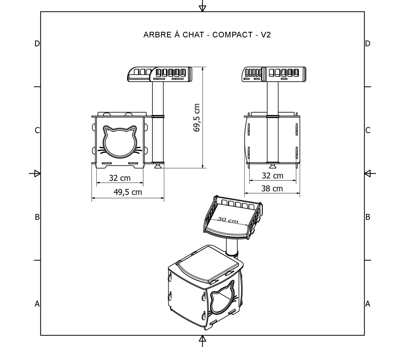 Arbre à chat - Compact - V2