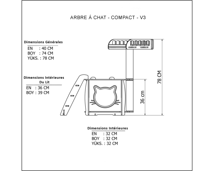 Arbre à chat - Compact - V3