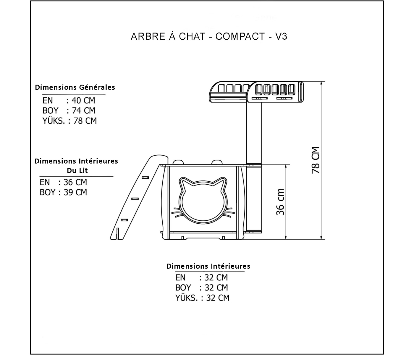 Arbre à chat - Compact - V3