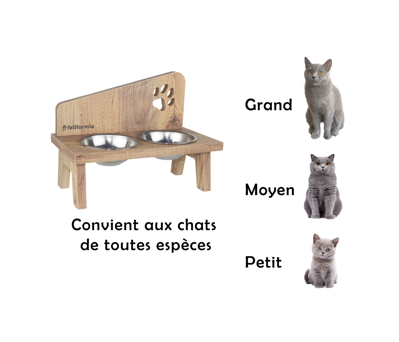 Porte-Gamelles pour chat